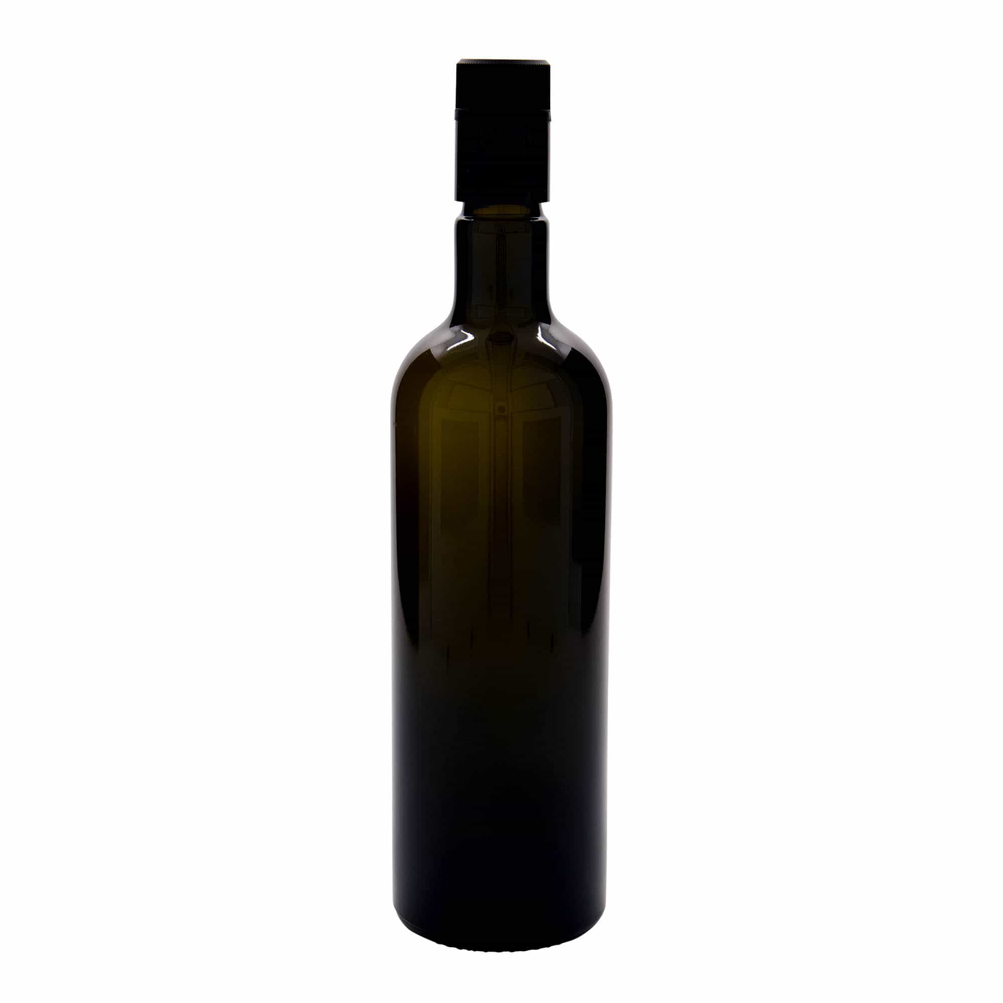 750 ml oil/vinegar bottle 'Willy New', glass, antique green, closure: DOP