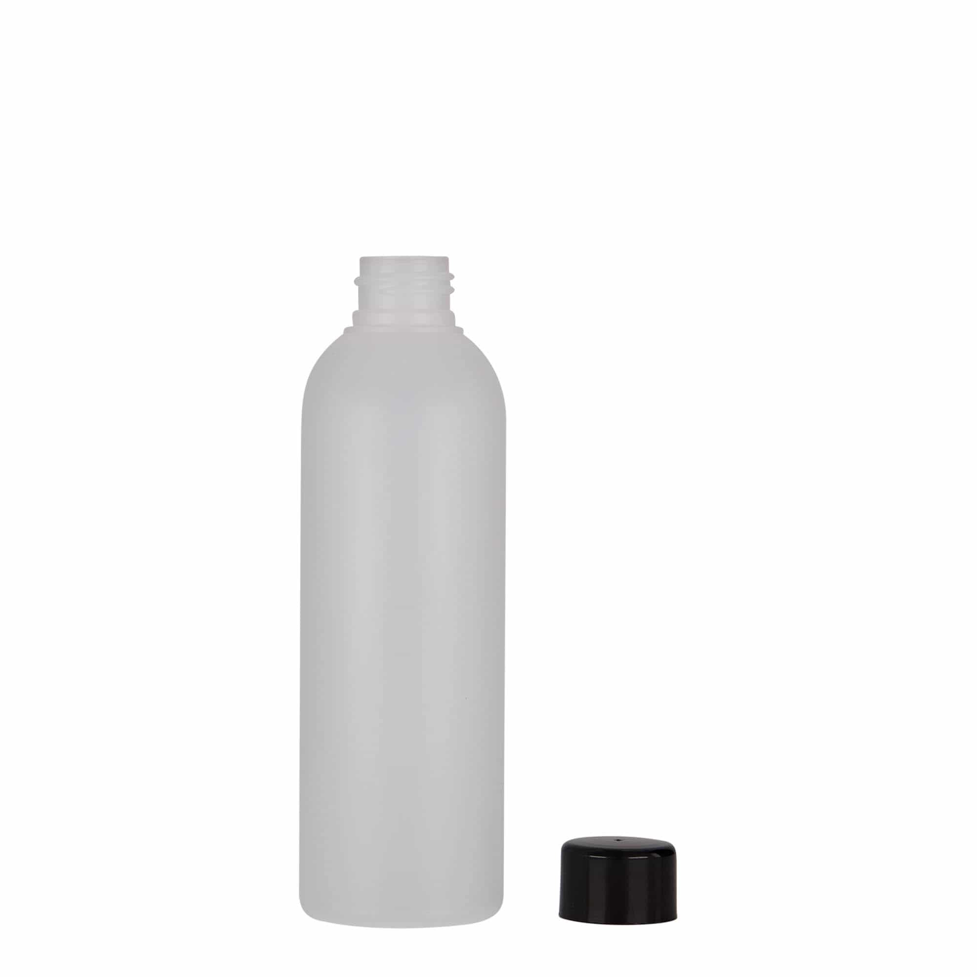 200 ml plastic bottle 'Tuffy', HDPE, natural, closure: GPI 24/410