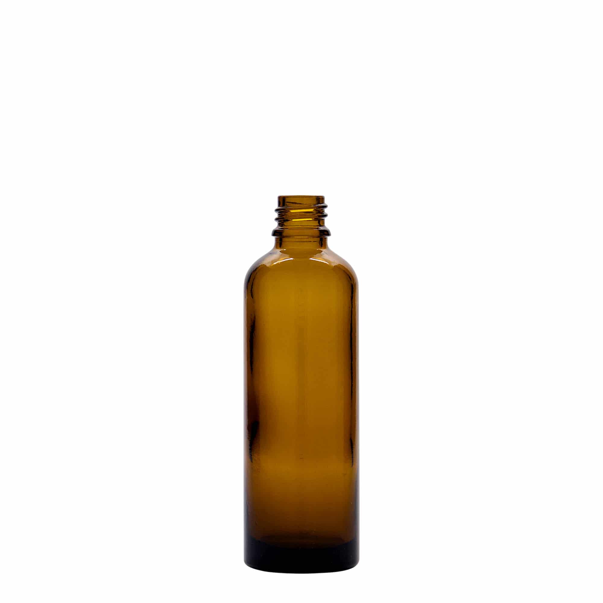 75 ml medicine bottle, glass, brown, closure: DIN 18
