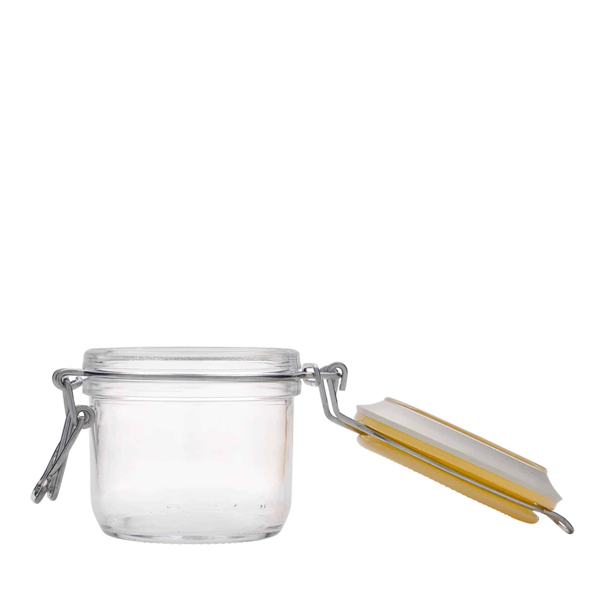 200 ml clip top jar 'Fido', yellow, closure: clip top