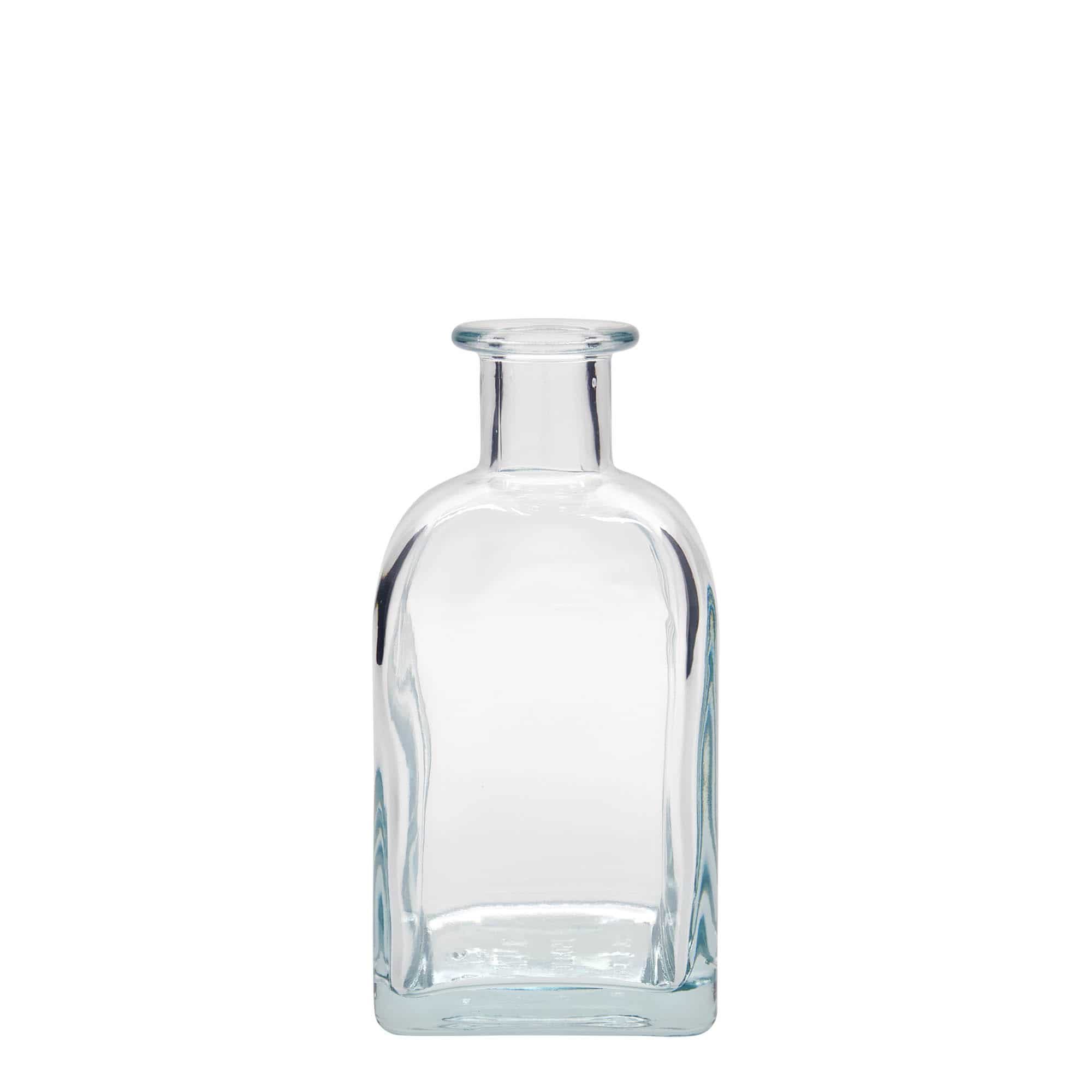 350 ml glass apothecary bottle Carré, square, closure: cork