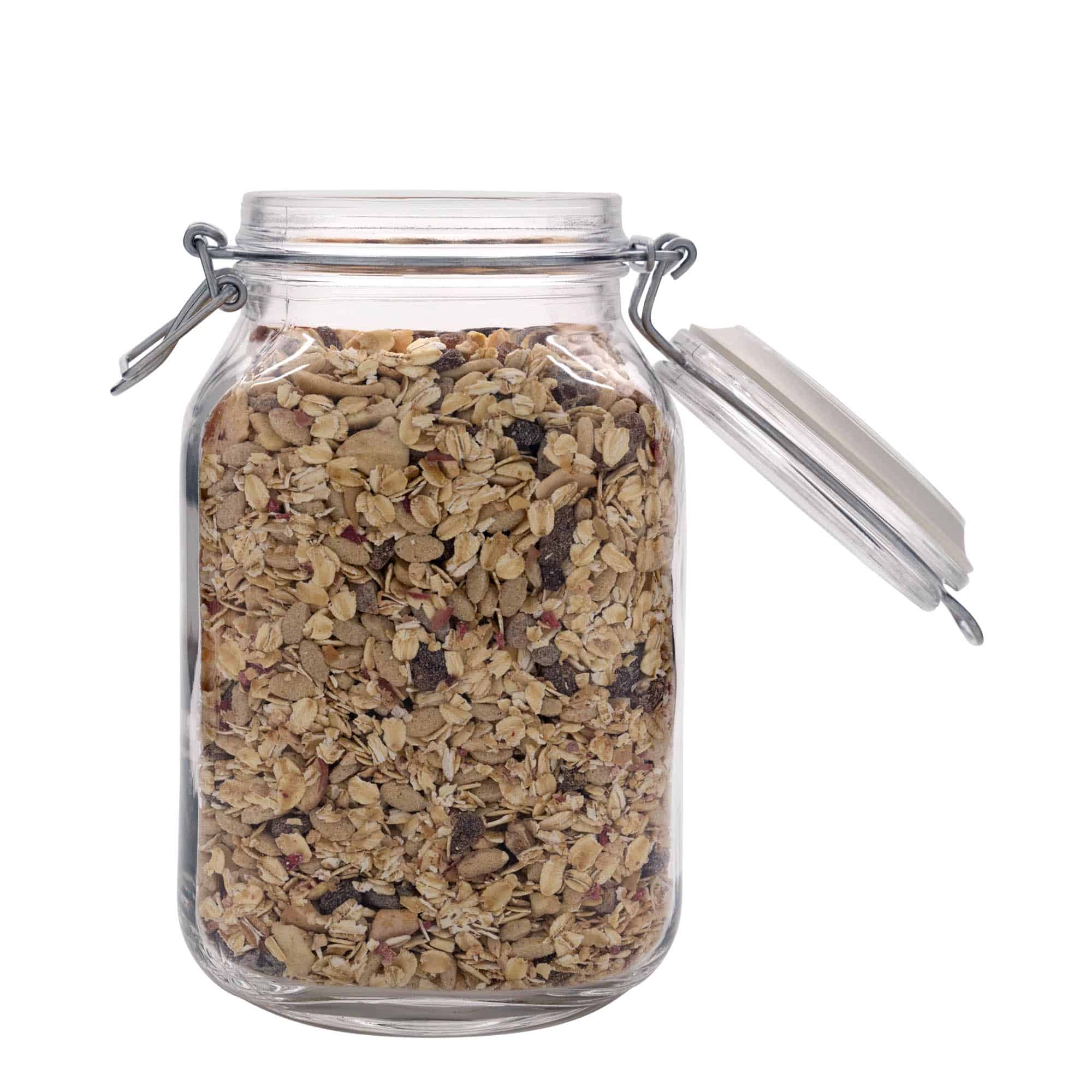 2,000 ml clip top jar 'Fido', square, closure: clip top