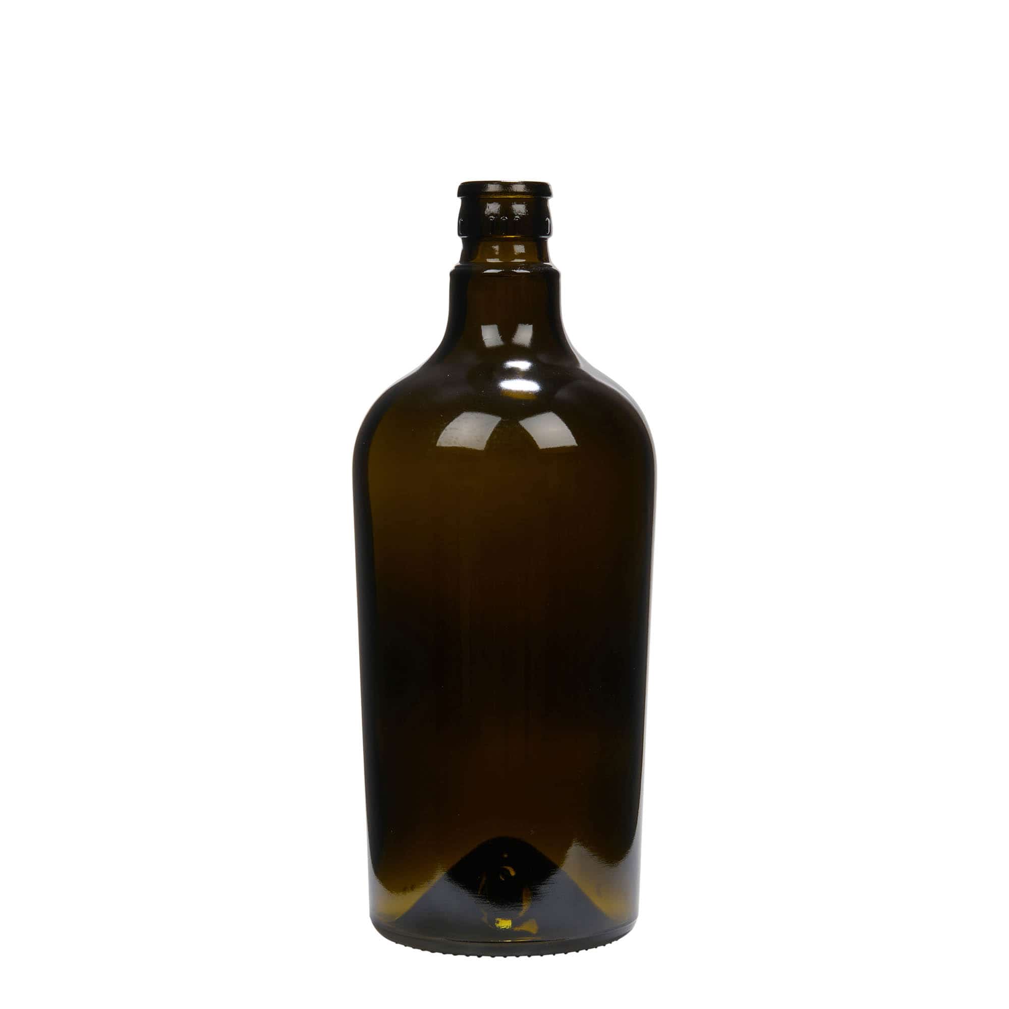 750 ml oil/vinegar bottle 'Oleum', glass, antique green, closure: DOP