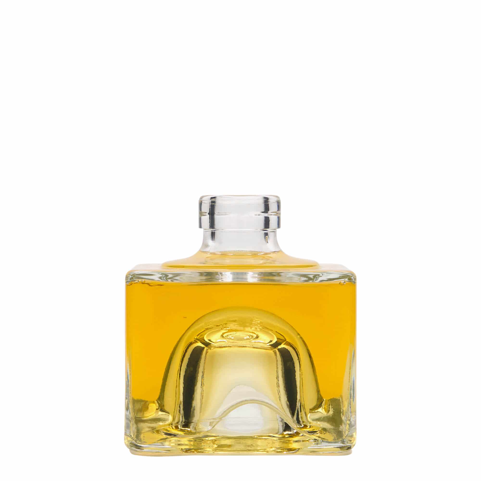 200 ml glass bottle 'Cocolores', square, closure: cork