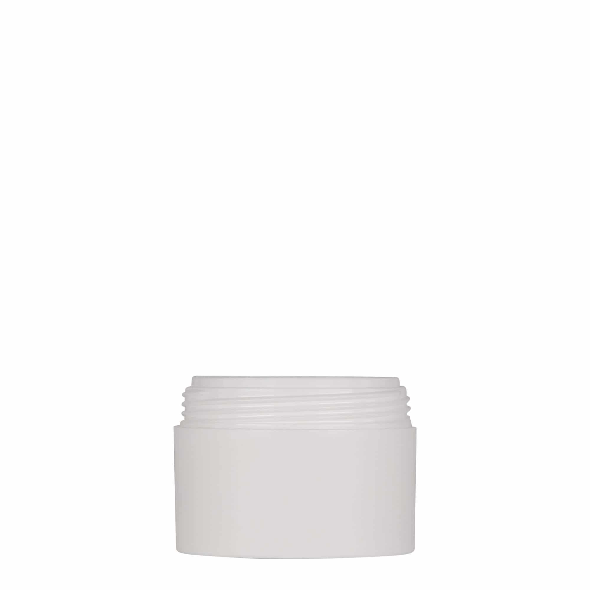 50 ml plastic jar 'Antonella', PP, white, closure: screw cap