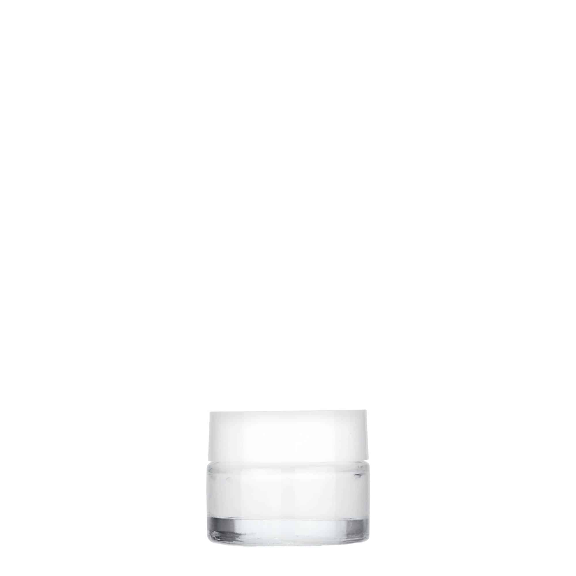 5 ml cosmetic jar 'Beauty', glass, closure: screw cap