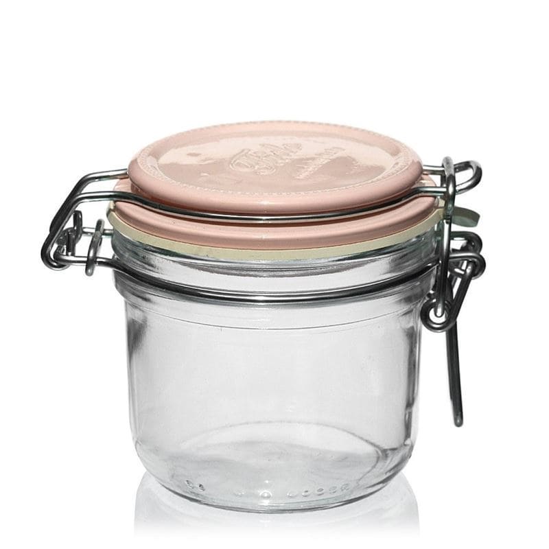 200 ml clip top jar 'Fido', pink, closure: clip top