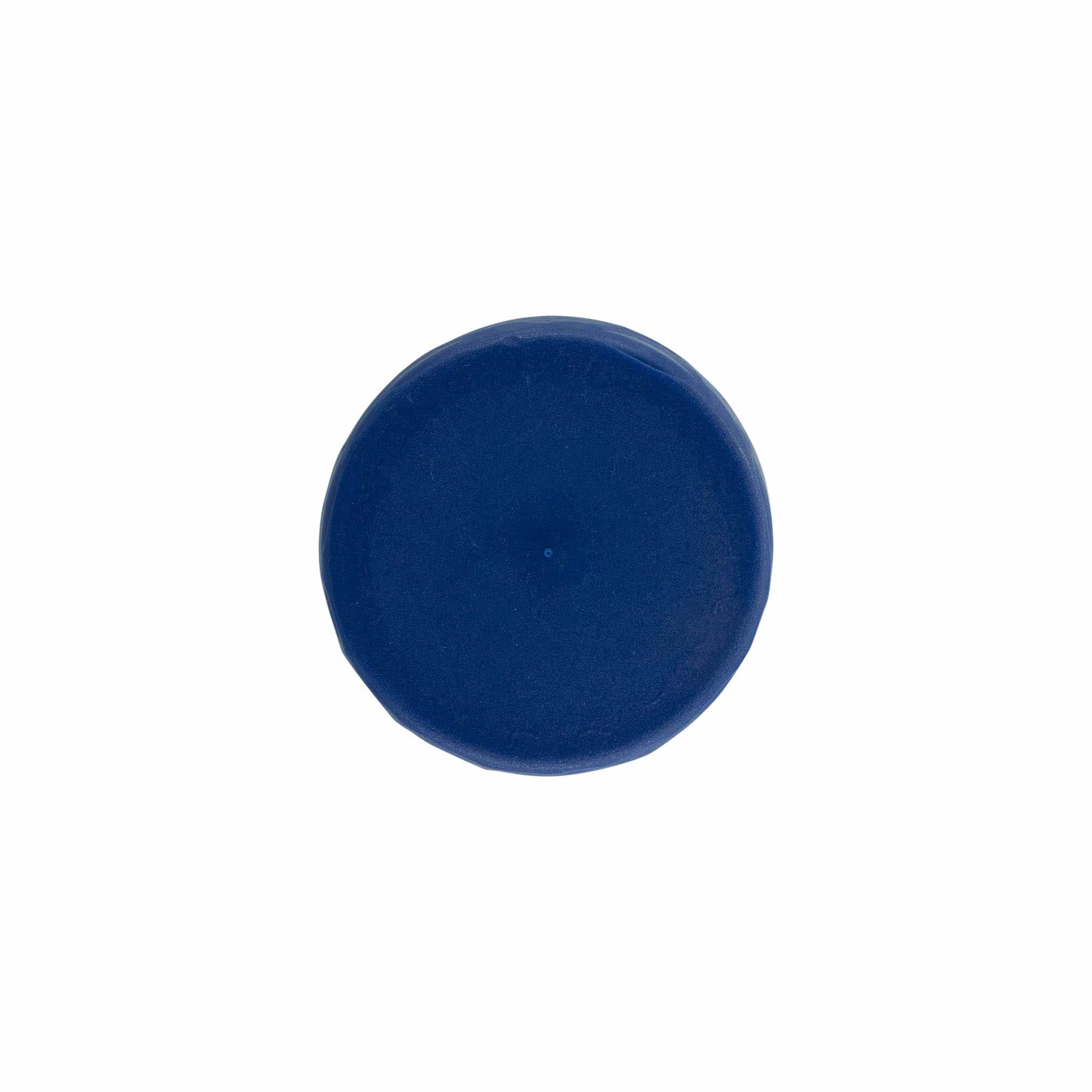 Slip lid for narrow neck ceramic pot, HDPE plastic, blue