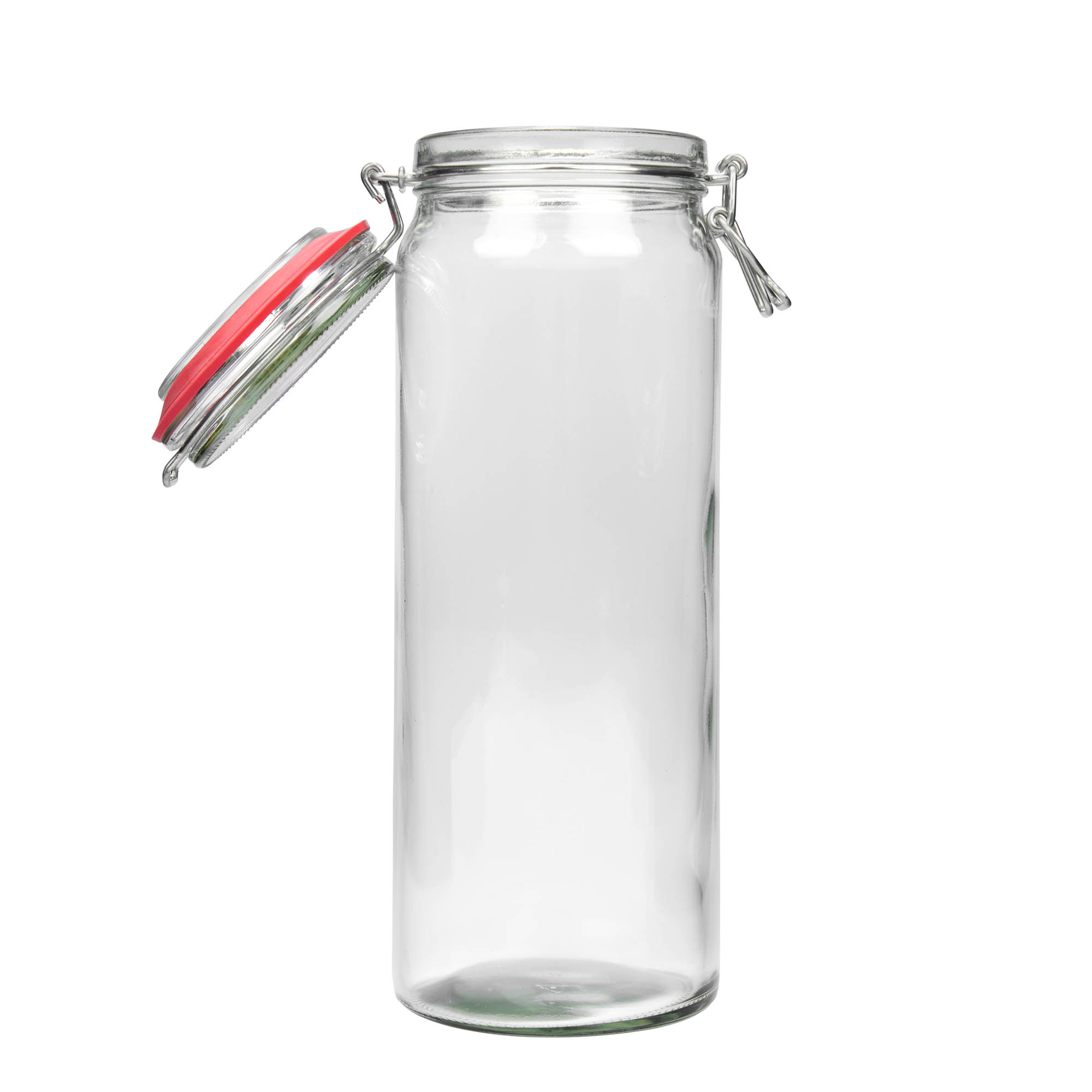 2,160 ml clip top jar, closure: clip top