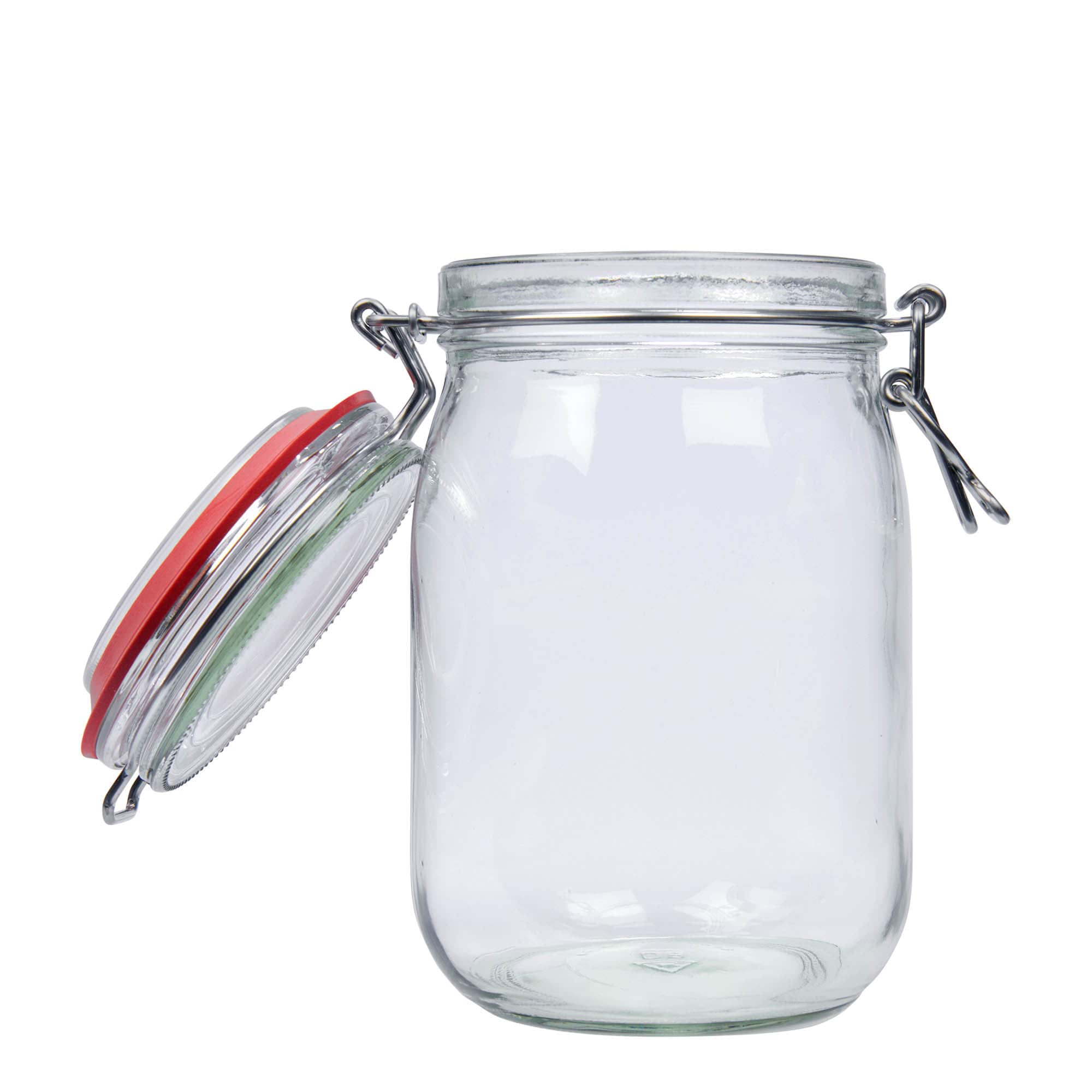 1,140 ml clip top jar, closure: clip top
