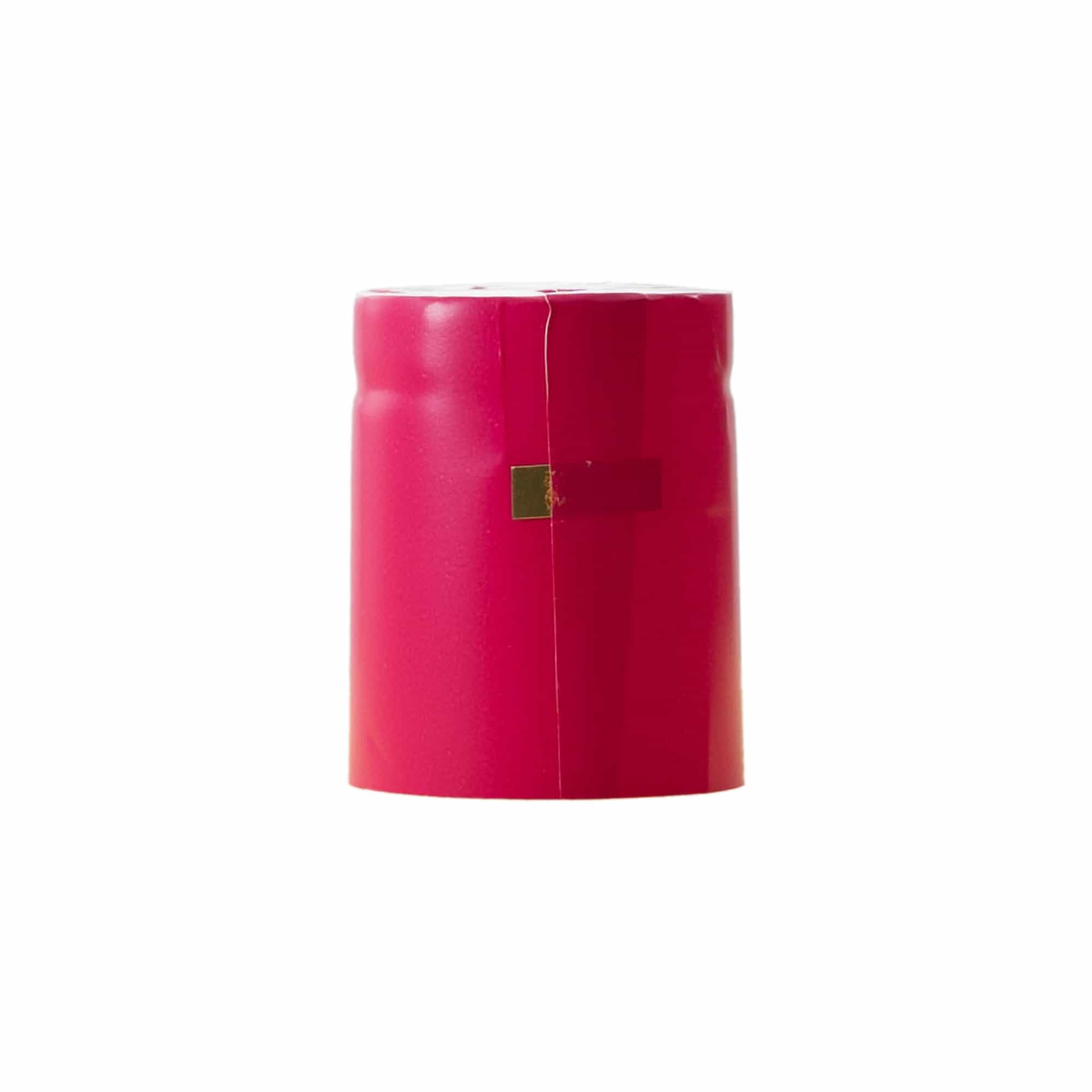 Heat shrink capsule 32x41, PVC plastic, pink