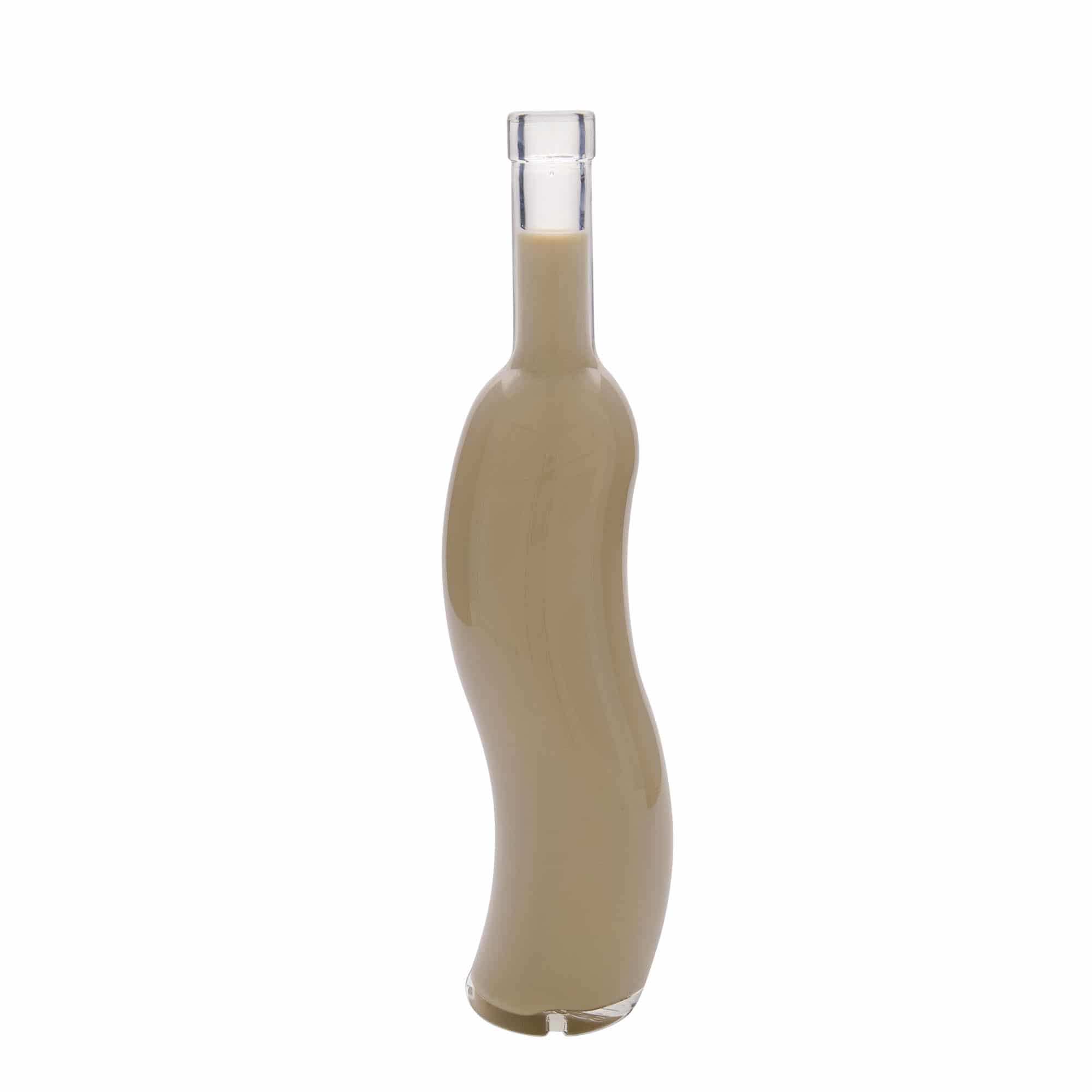 500 ml glass bottle 'La-Ola', semicircular, closure: cork