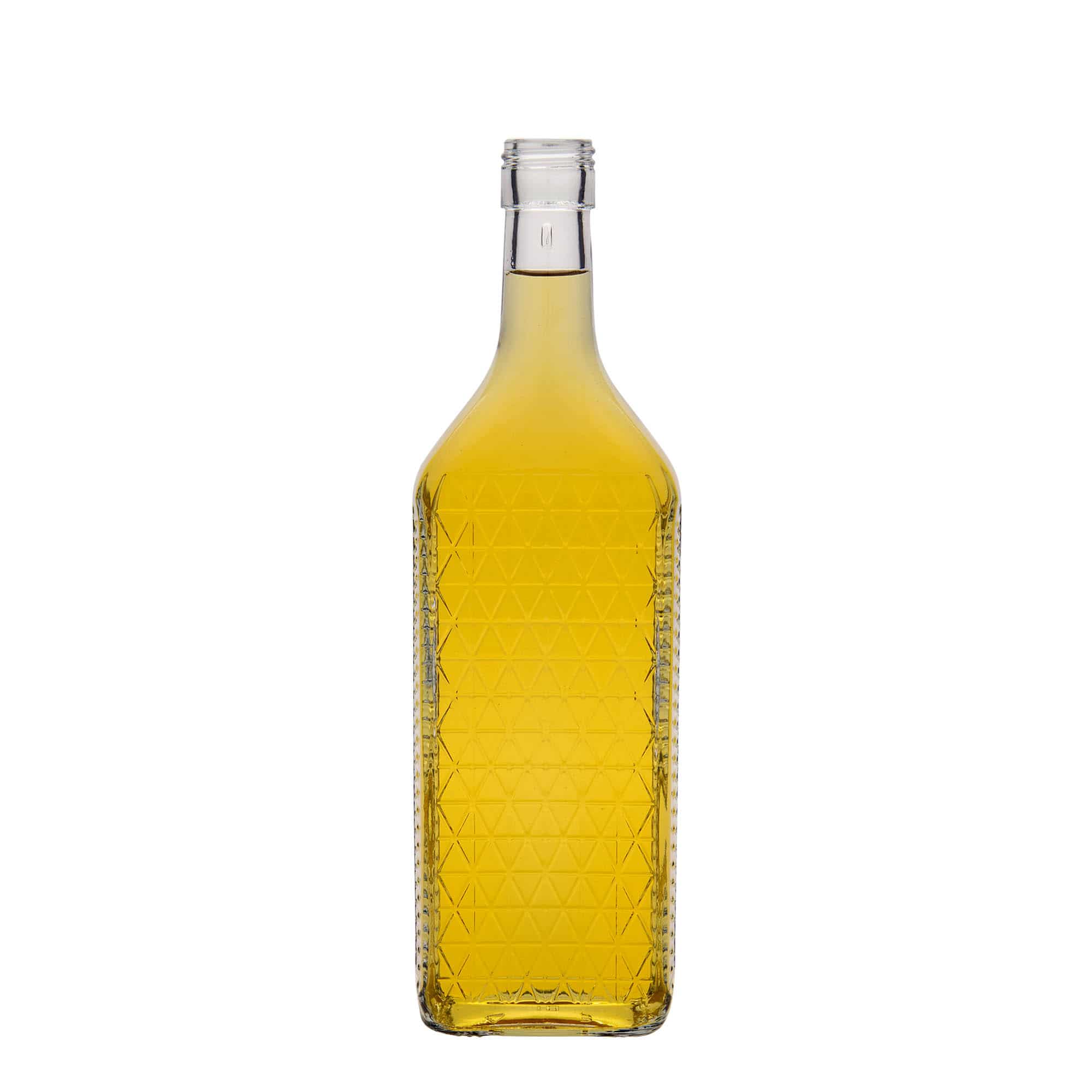 700 ml glass bottle 'Caruso', rectangular, closure: PP 31.5