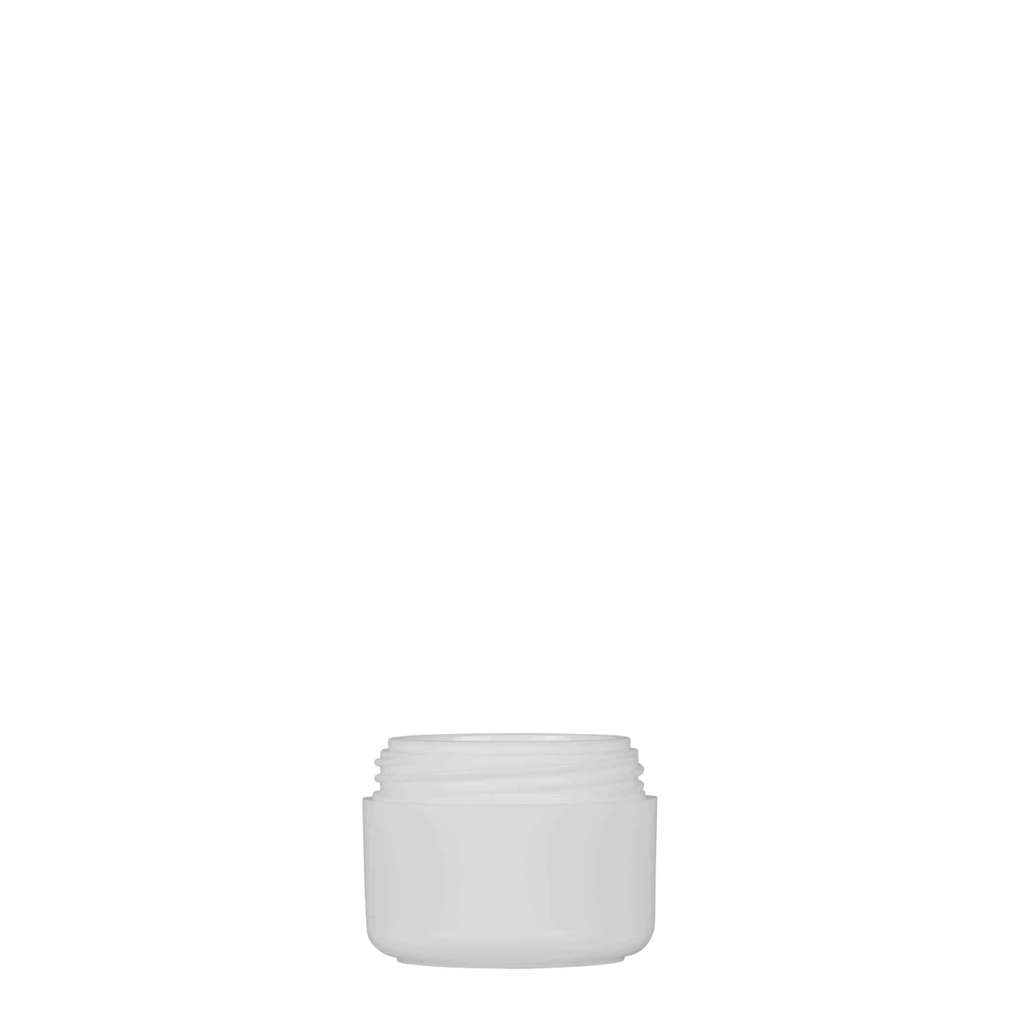 5 ml plastic jar 'Bianca', PP, white, closure: screw cap