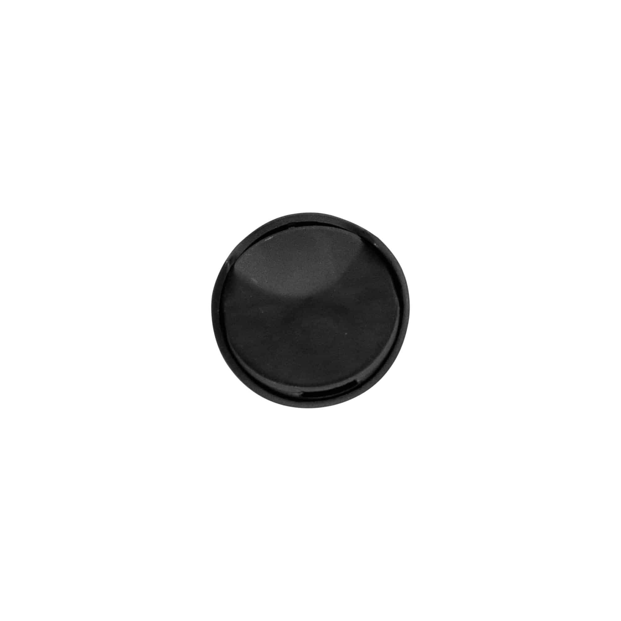 Screw cap with disc top, PP plastic, black, for opening: GPI 24/410