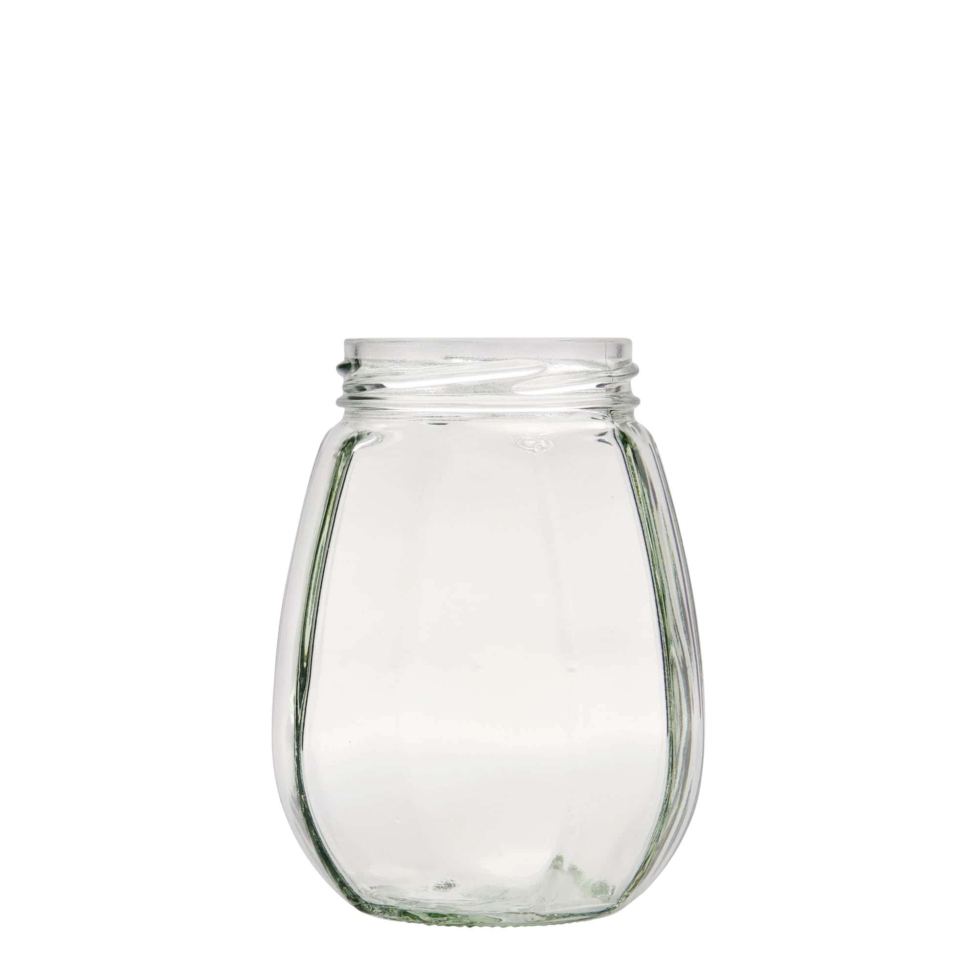 385 ml decorative jar, hexagonal, closure: twist off (TO 63)