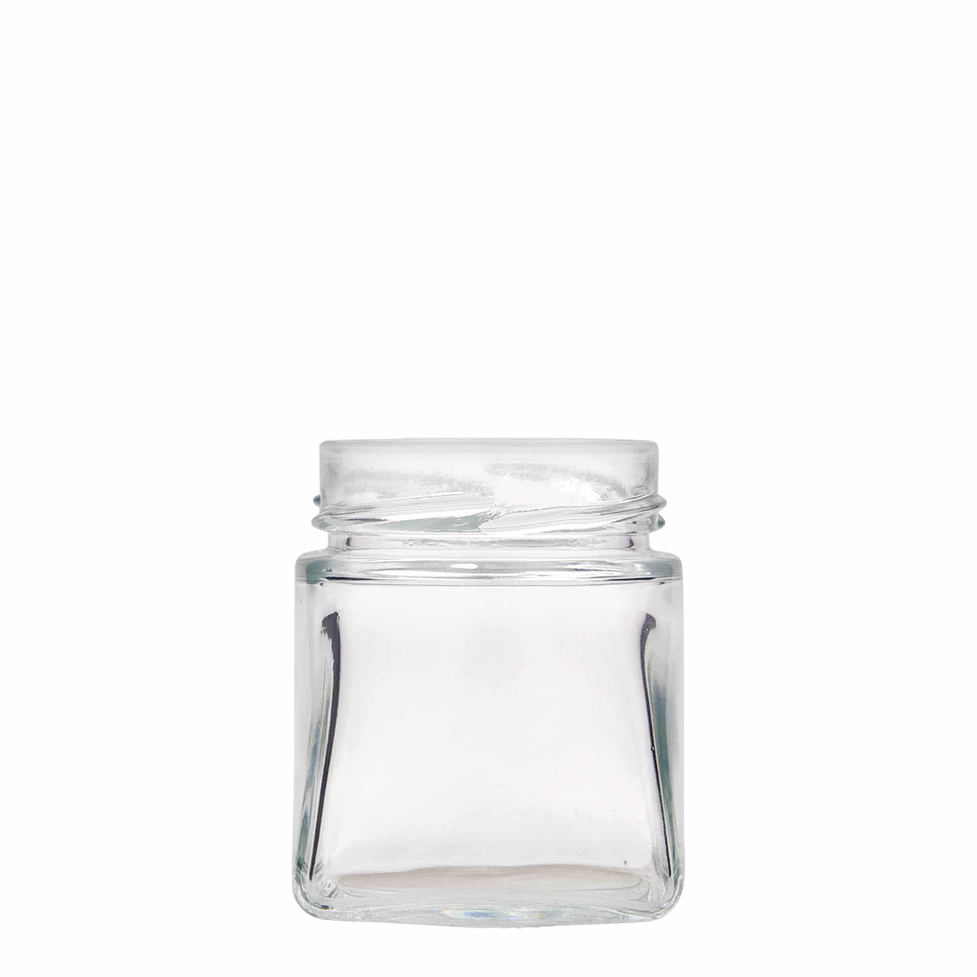 212 ml square jar 'Luxor', closure: deep twist off (DTO 63)