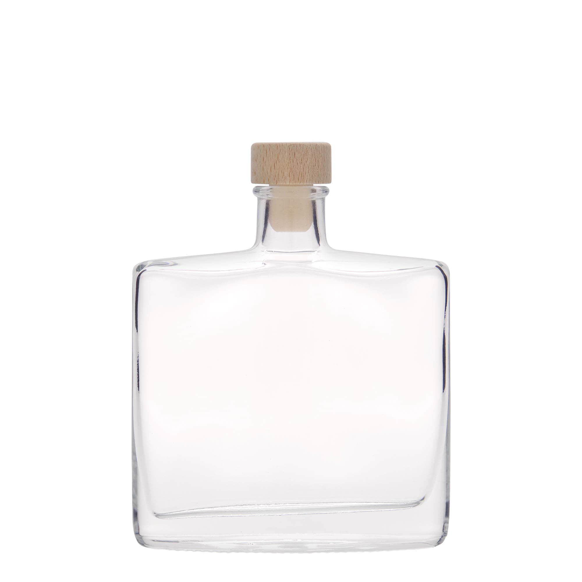 200 ml glass bottle 'Zorbas', oval, closure: cork