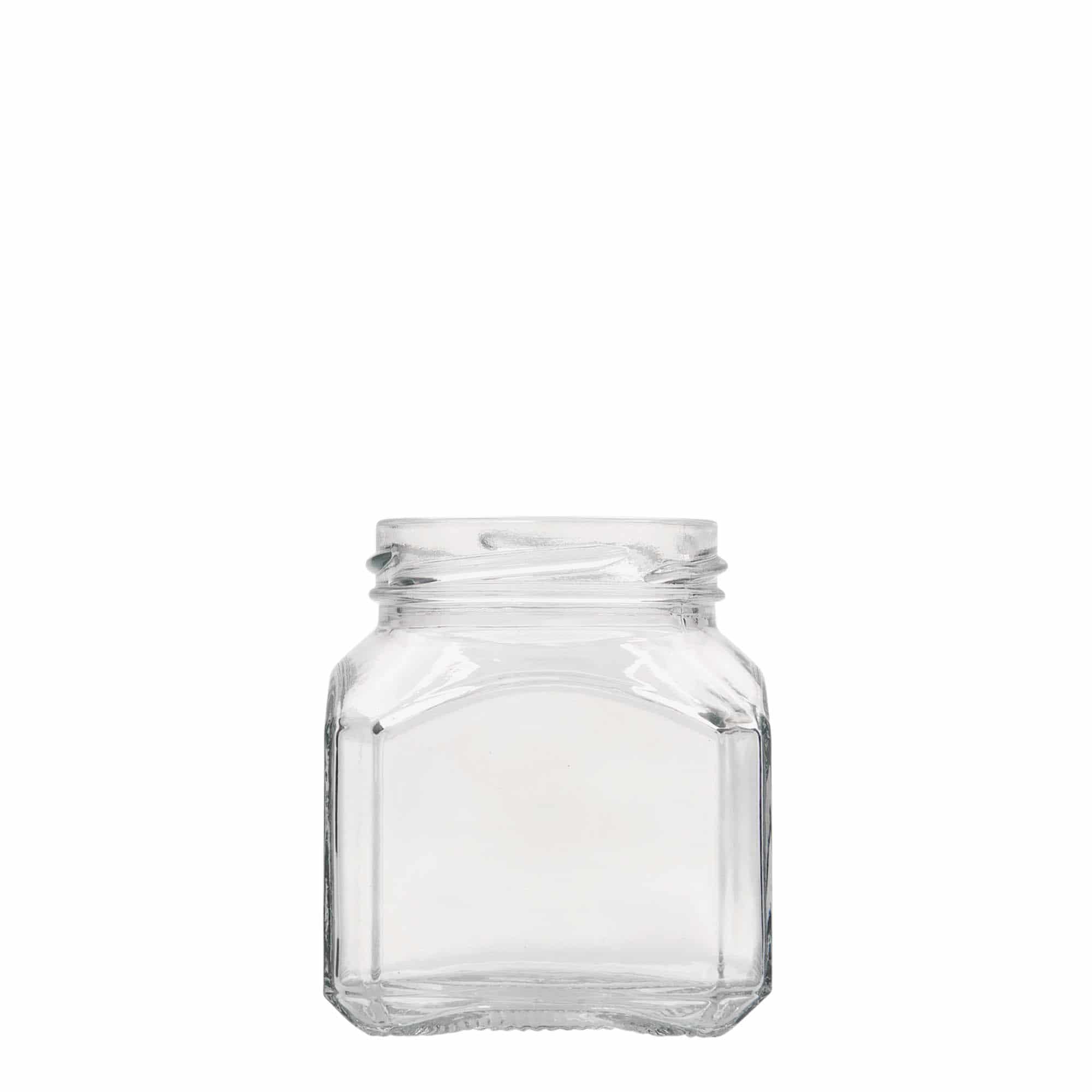 212 ml square jar 'Milano', closure: twist off (TO 58)