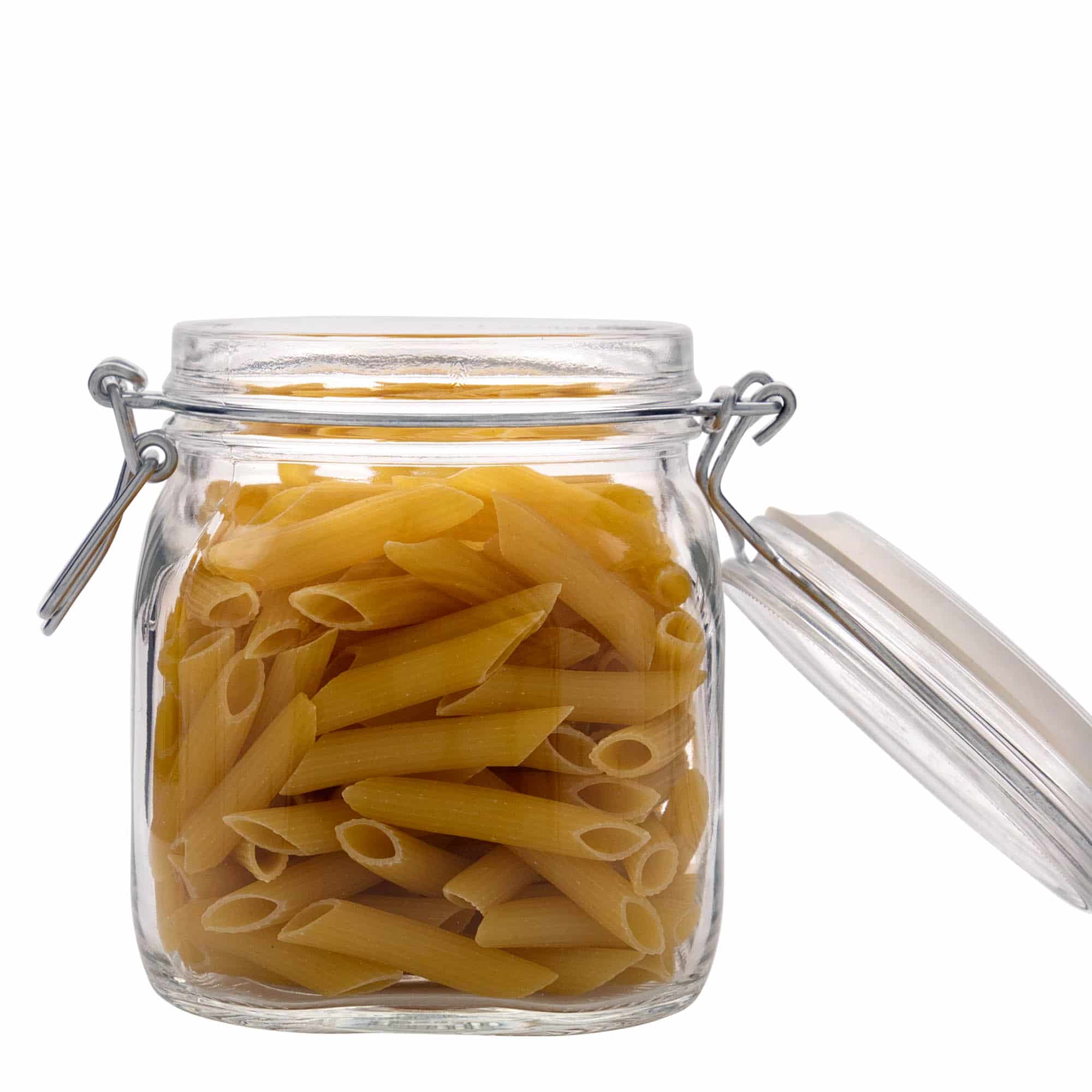 750 ml clip top jar 'Fido', square, closure: clip top