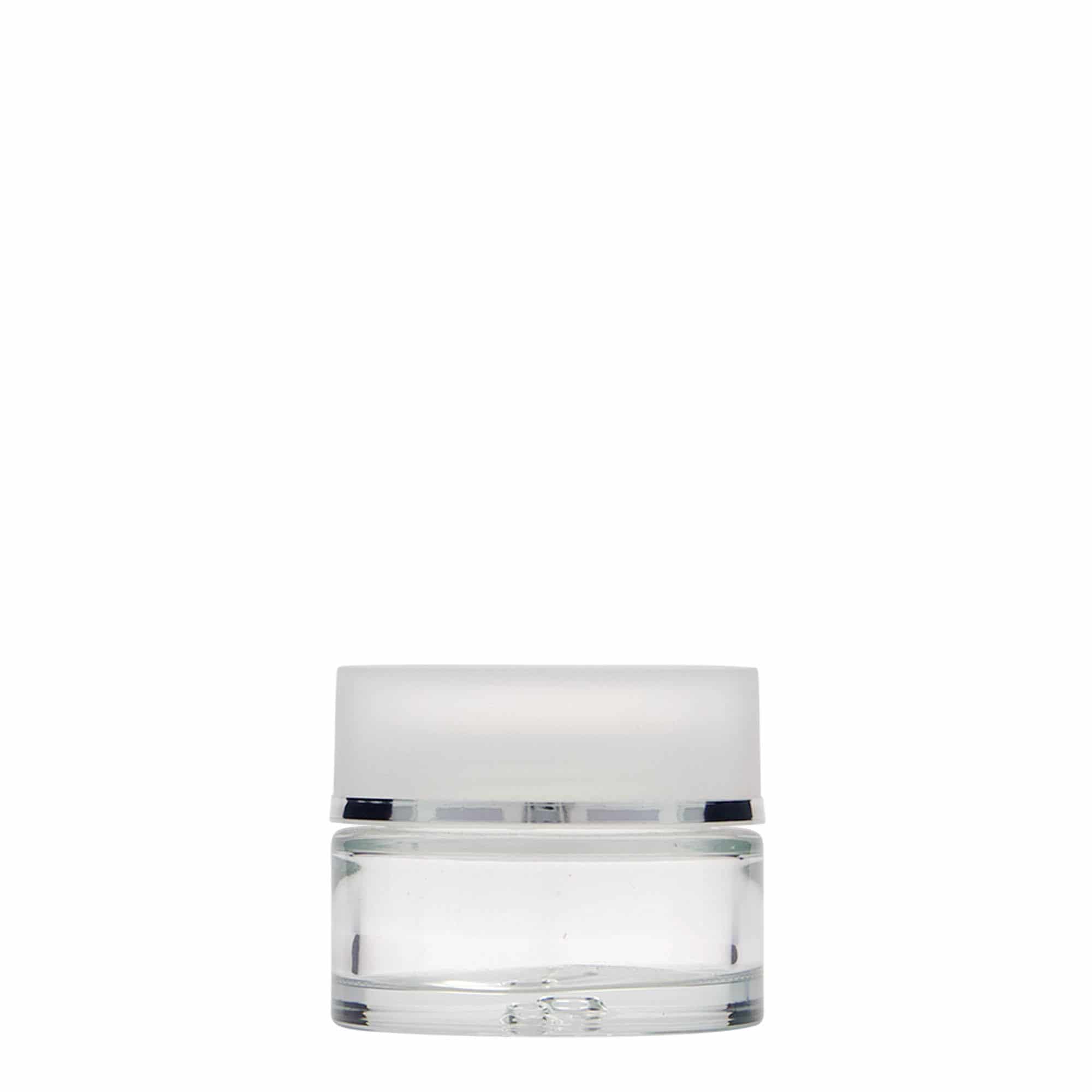 30 ml cosmetic jar 'Clear Edition', glass, closure: screw cap