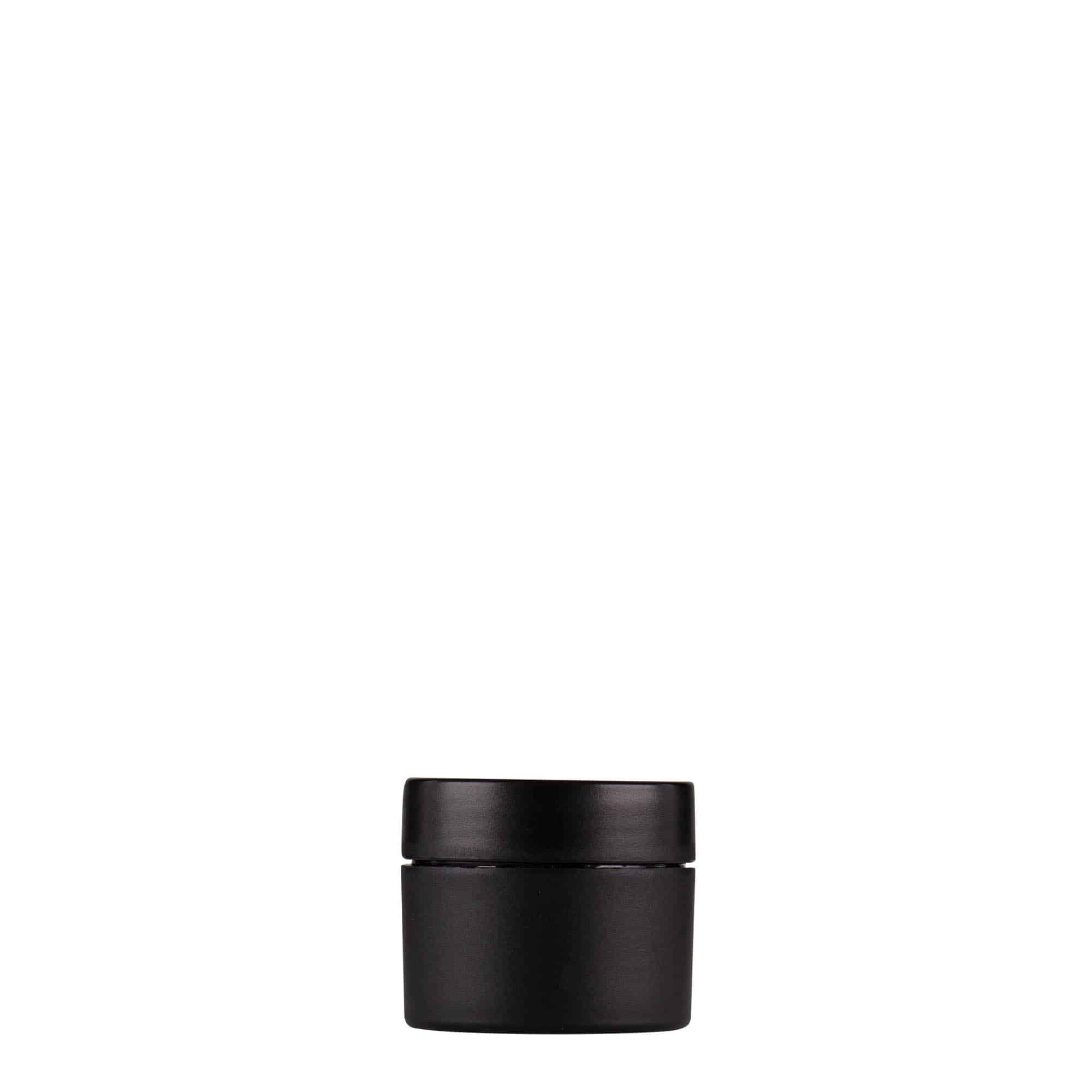 5 ml plastic jar 'Antonella', PP, black, closure: screw cap