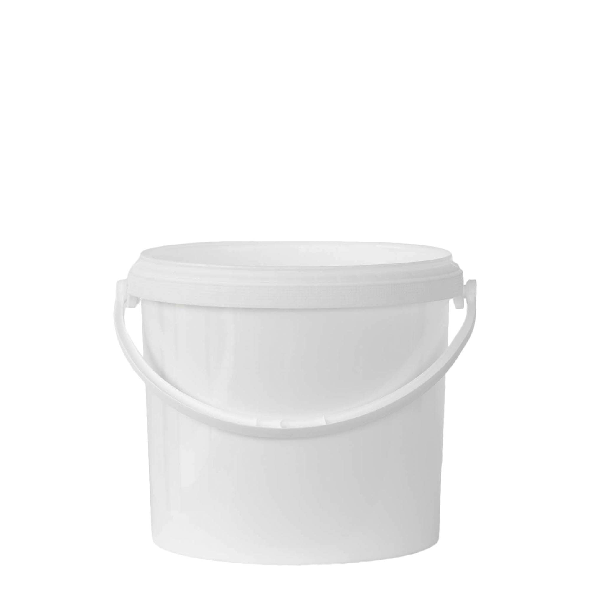 5 l bucket, PP plastic, white