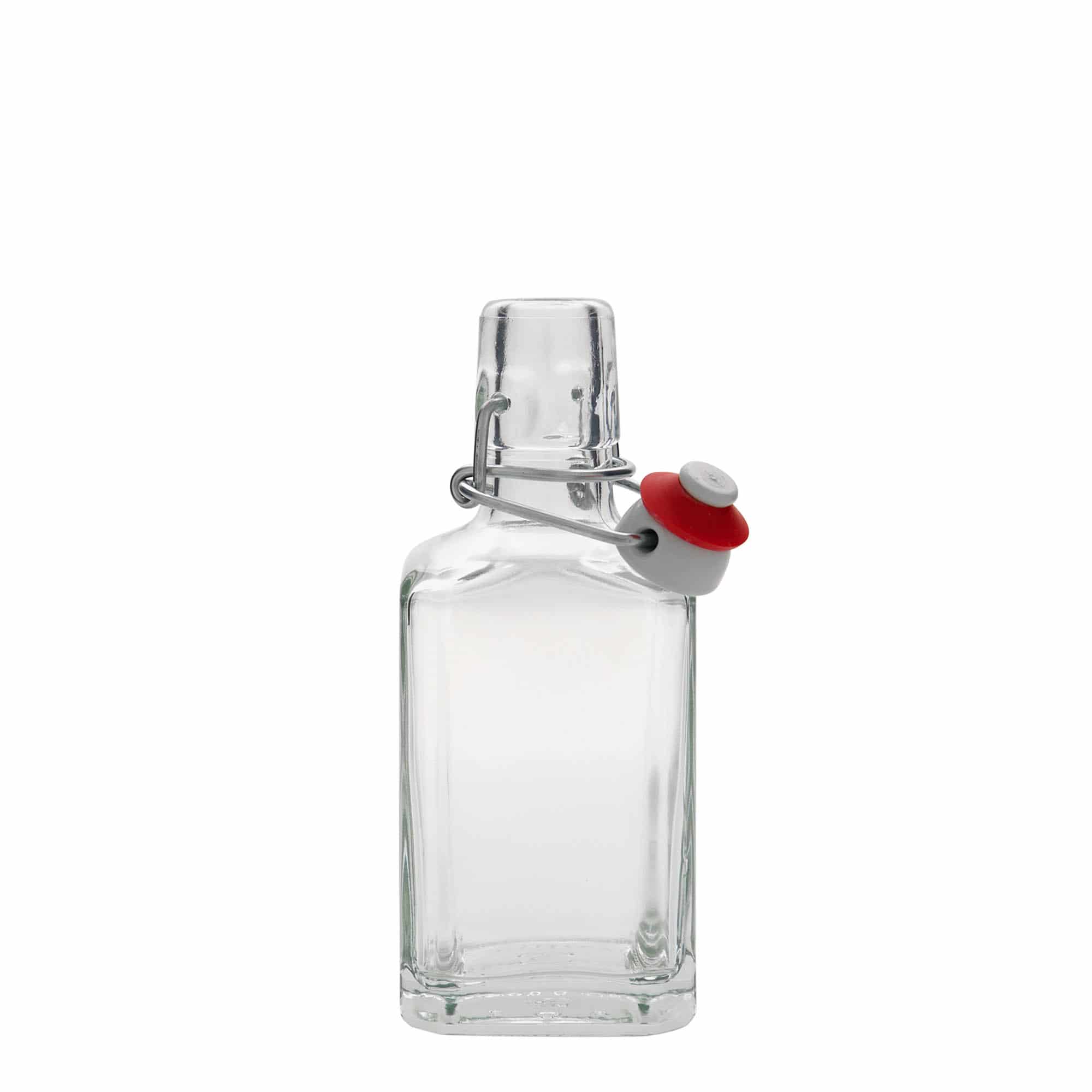 250 ml glass bottle 'Rialto', square, closure: swing top