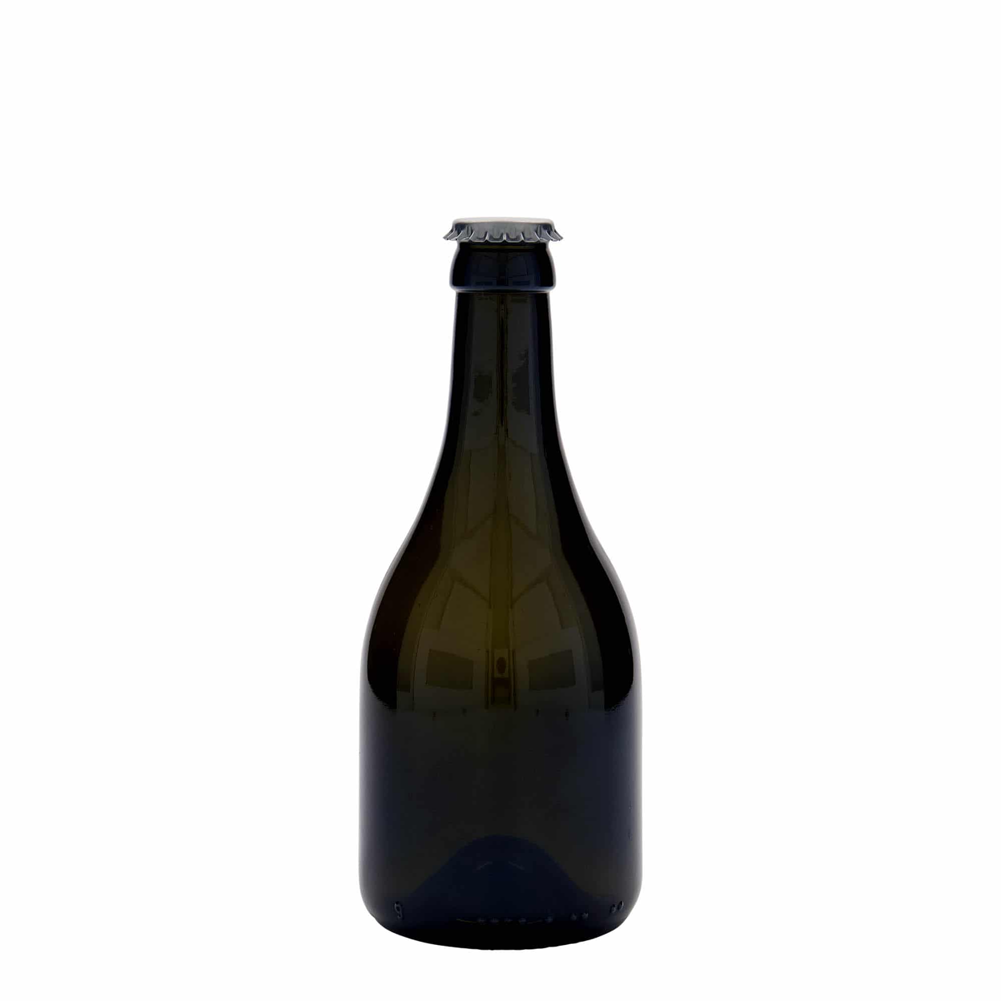 330 ml beer bottle 'Horta', glass, antique green, closure: crown caps