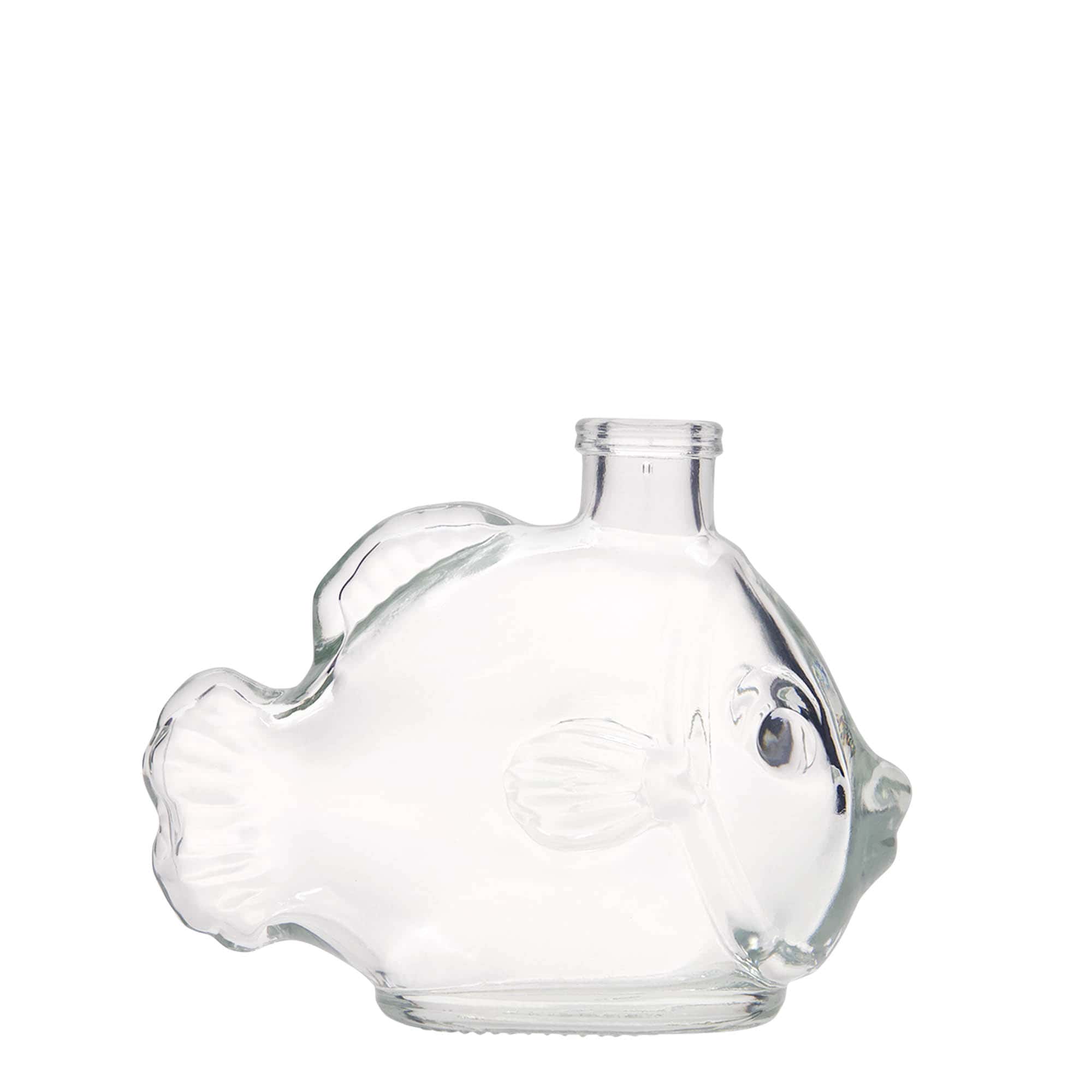 200 ml glass bottle 'Fish', closure: cork