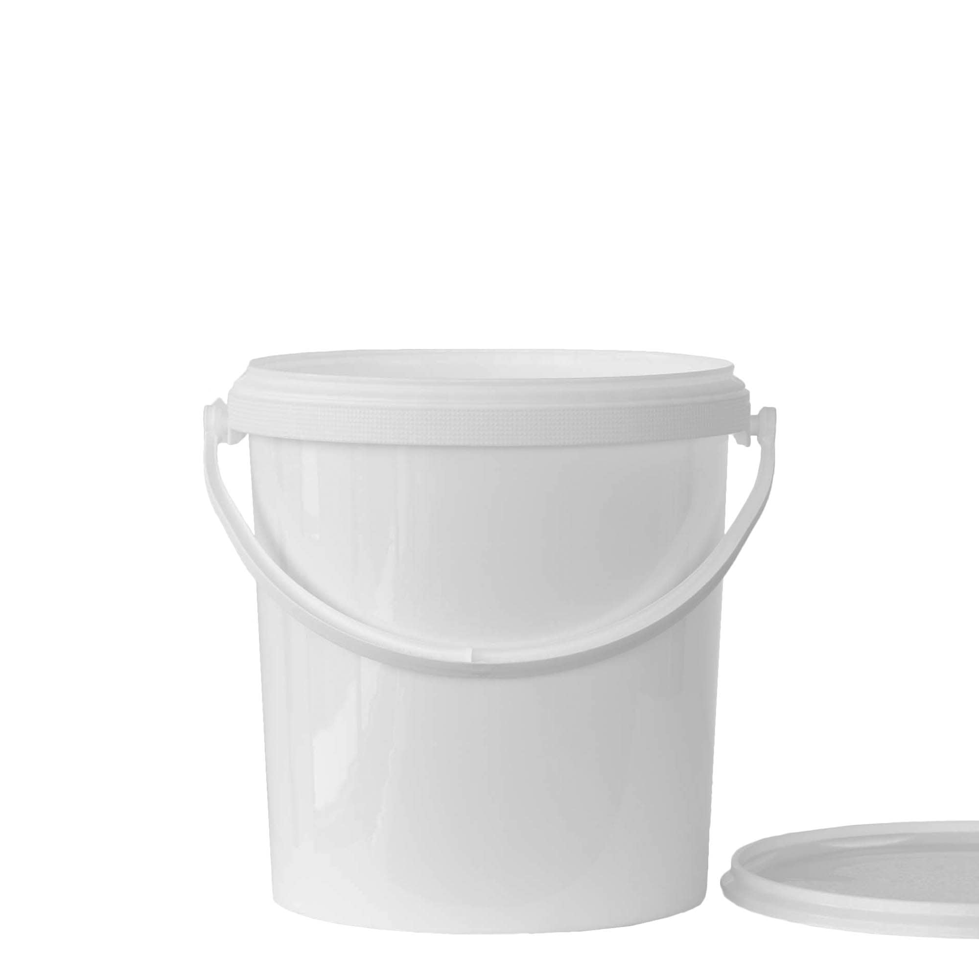 6 l bucket, PP plastic, white