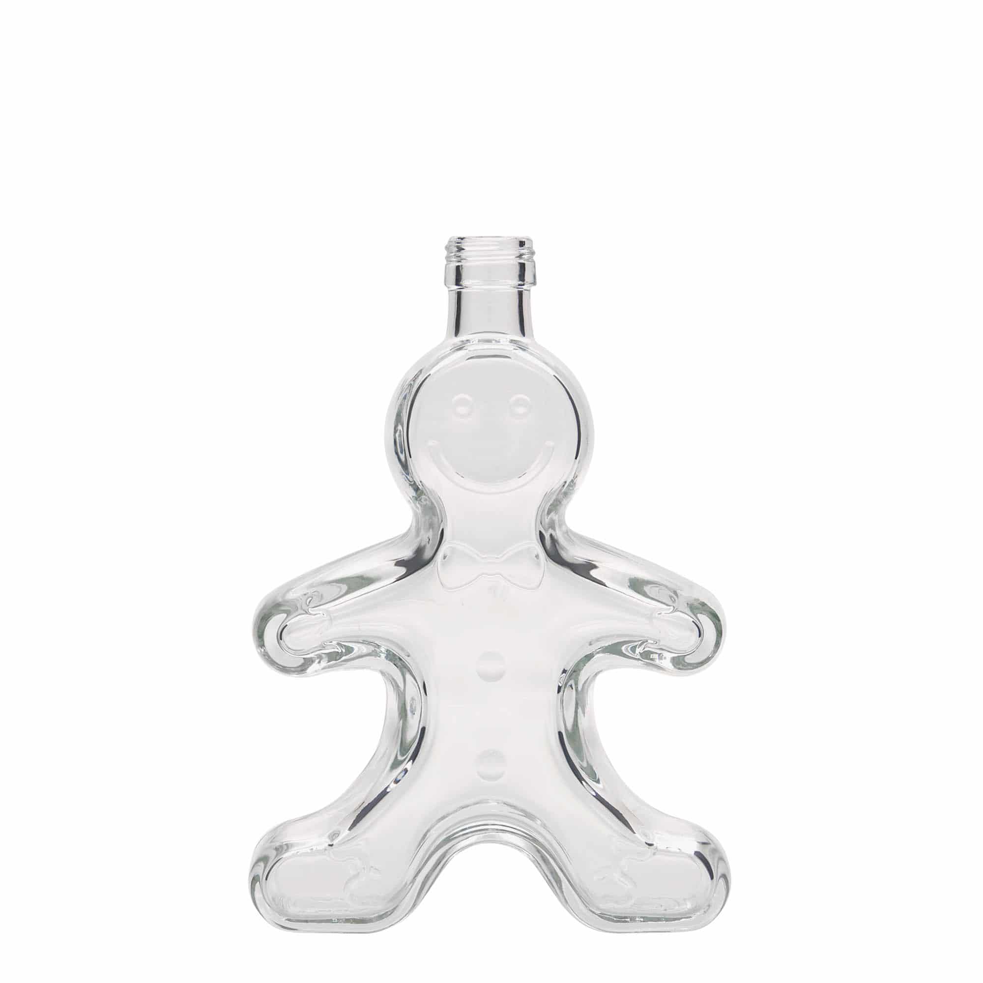 250 ml glass bottle 'Gingerbread man', closure: PP 24