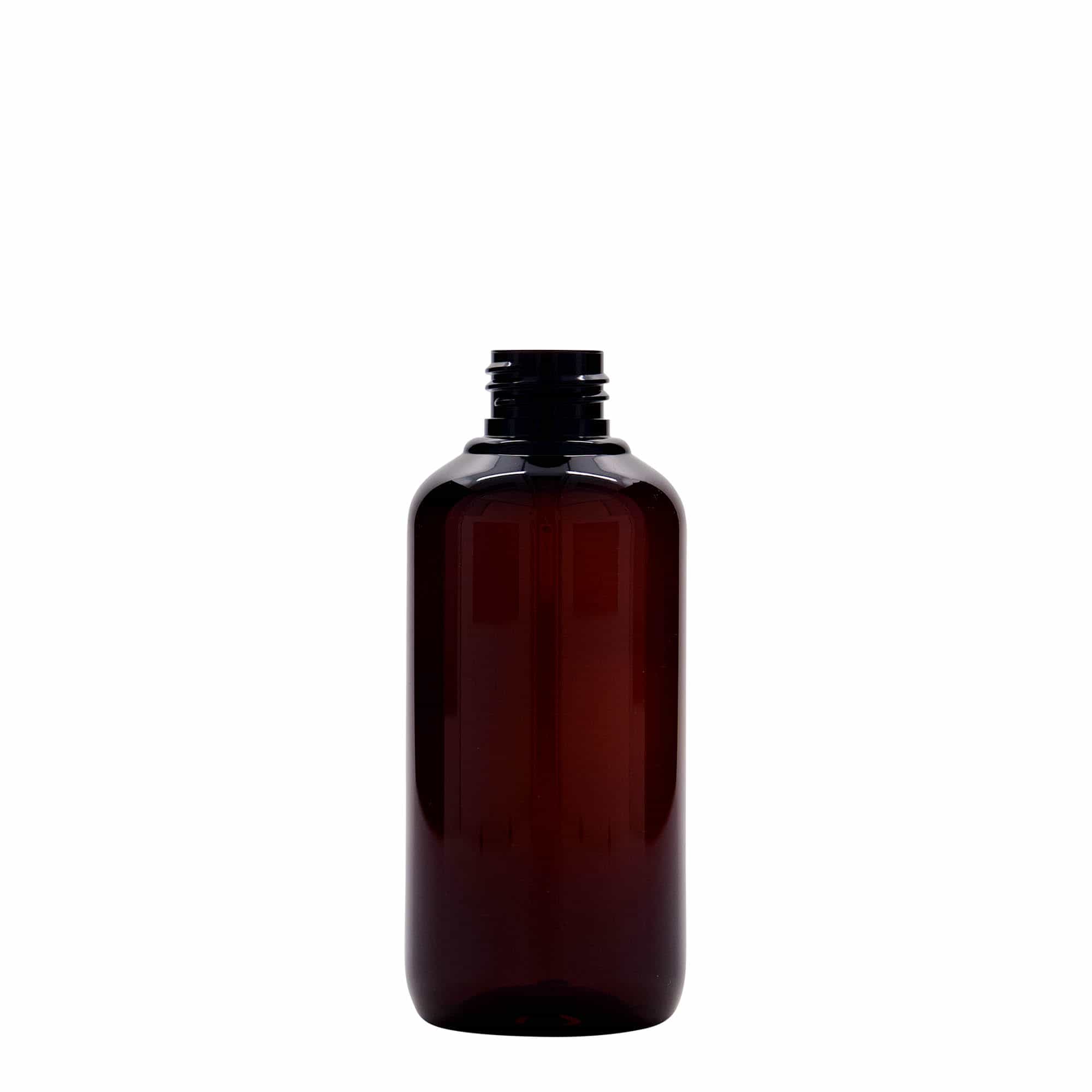 200 ml recycled plastic bottle 'Victor's Best', PCR, brown, closure: GPI 24/410