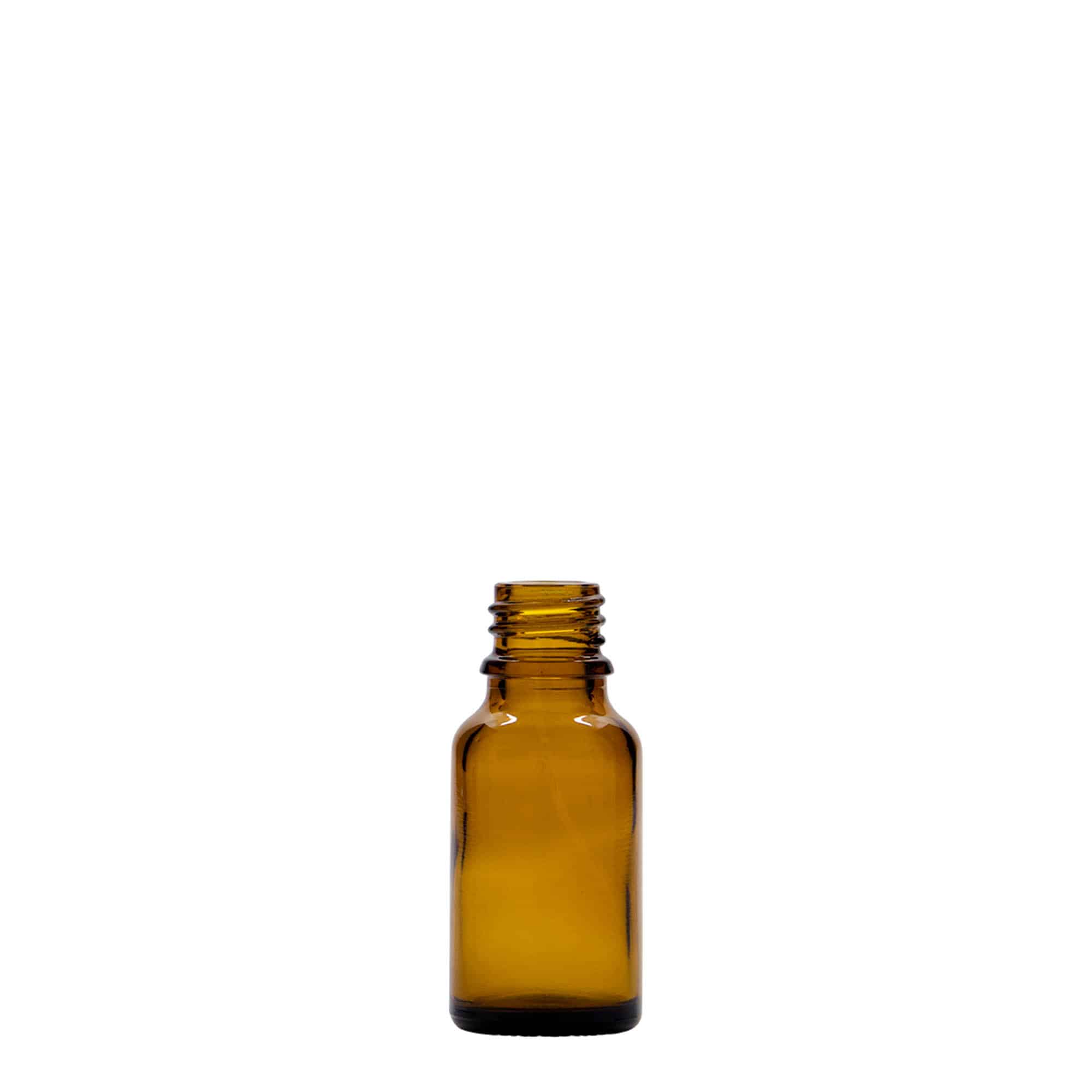 15 ml medicine bottle, glass, brown, closure: DIN 18