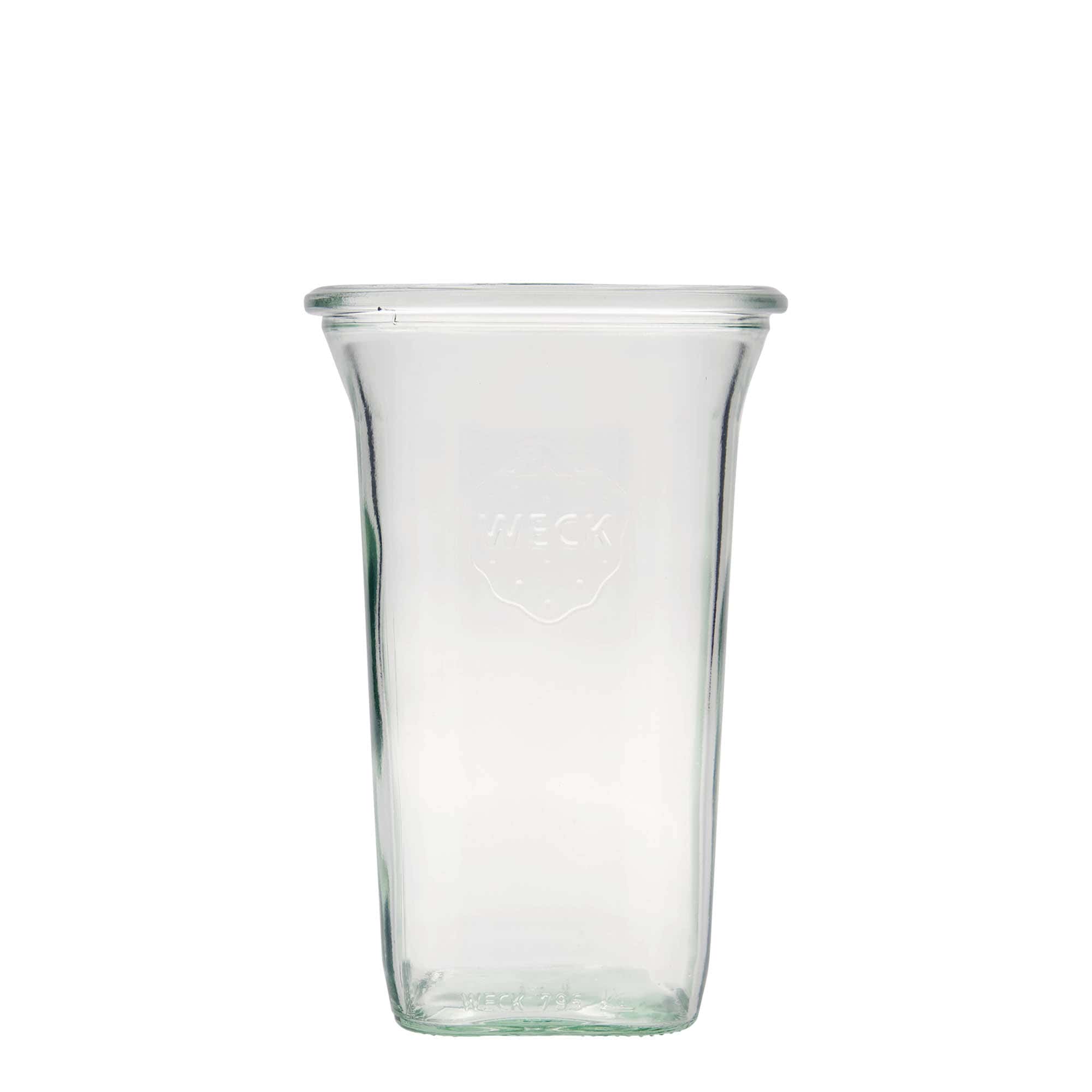 795 ml WECK Quadro jar, square, closure: round rim